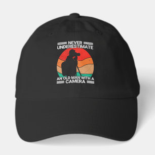 Never Underestimate An Old Man With A Camera Hat