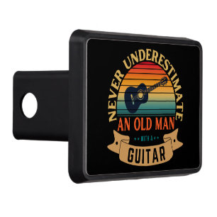 Never underestimate an old man with a guitar hitch cover