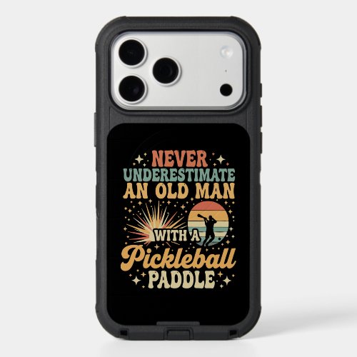 Never-Underestimate An Old Man With A Pickleball  iPhone 17 Pro Max Case