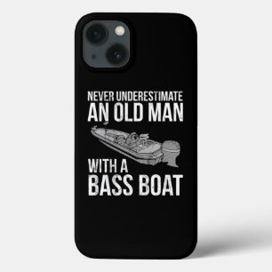 Never Underestimate An Old Man With Bass Boat Fish iPhone 13 Case