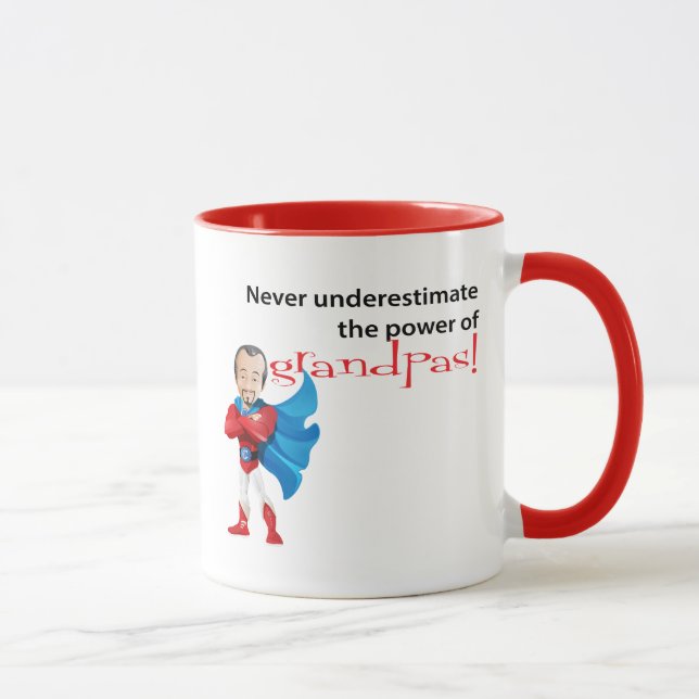 Never Underestimate Grandpas Mug (CA) (Right)