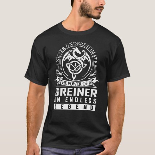 Never Underestimate GREINER T_Shirt