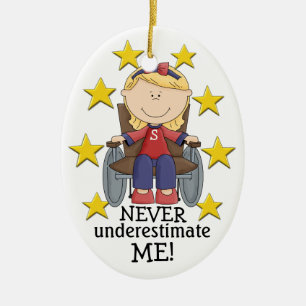 Never Underestimate ME - SRF Ceramic Ornament