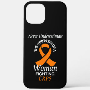 Never Underestimate/Ribbon/Woman...CRPS iPhone 12 Pro Max Case