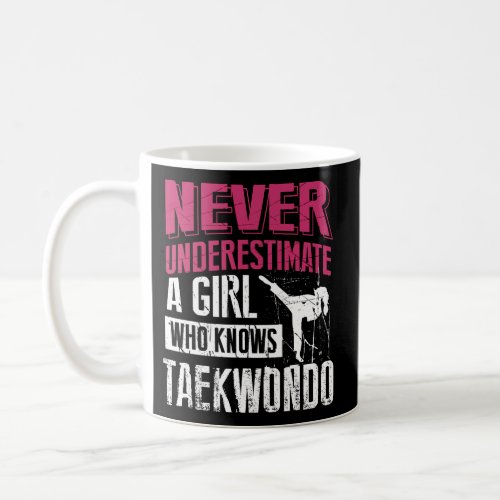 Never Underestimate Taekwondo Student Coffee Mug