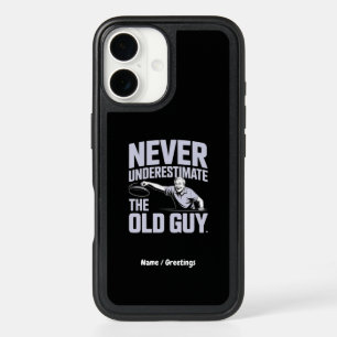 Never Underestimate The Old Guy Funny Disc Golf iPhone 16 Case
