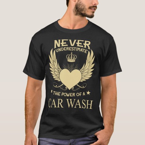 Never Underestimate The Power Of AAn Car Wash T_Shirt
