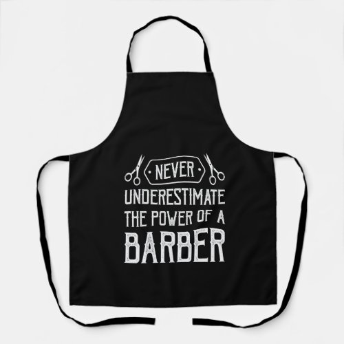 never underestimate the power of a barber apron