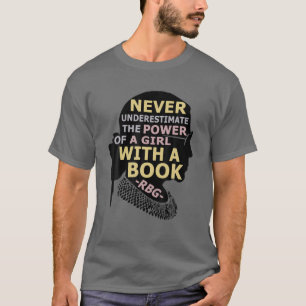 Never Underestimate The Power Of A Girl With A Boo T-Shirt