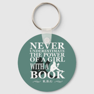 Never Underestimate The Power Of A Girl With A Book - Personalized