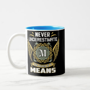 Never Underestimate The Power Of A Means Two-Tone Coffee Mug