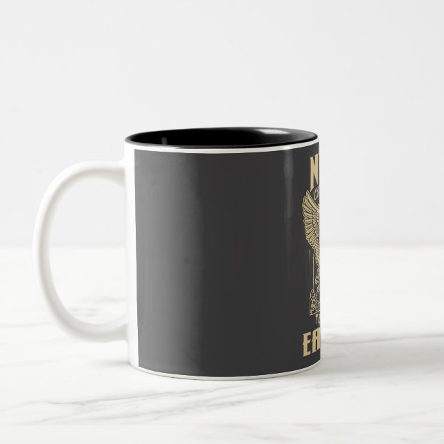 Never Underestimate The Power Of Easton Two-Tone Coffee Mug (Left)