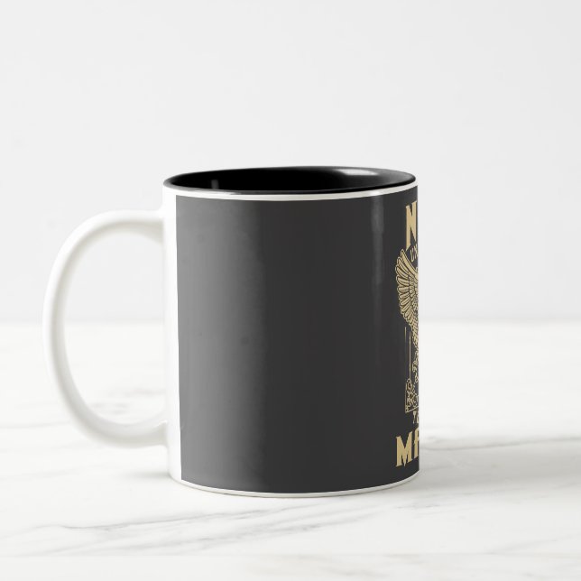 Never Underestimate The Power Of Mackay Two-Tone Coffee Mug (Left)