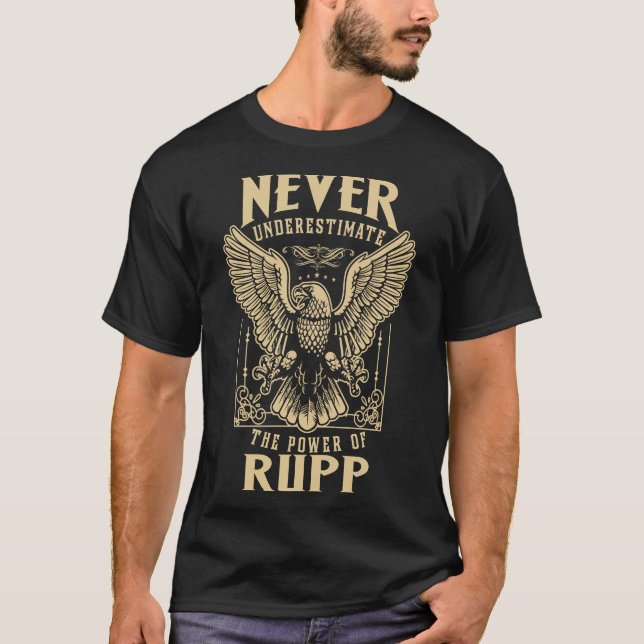 Never Underestimate The Power Of Rupp T-Shirt (Front)