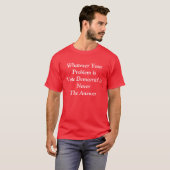 Never Vote Democrat T-Shirt (Front Full)
