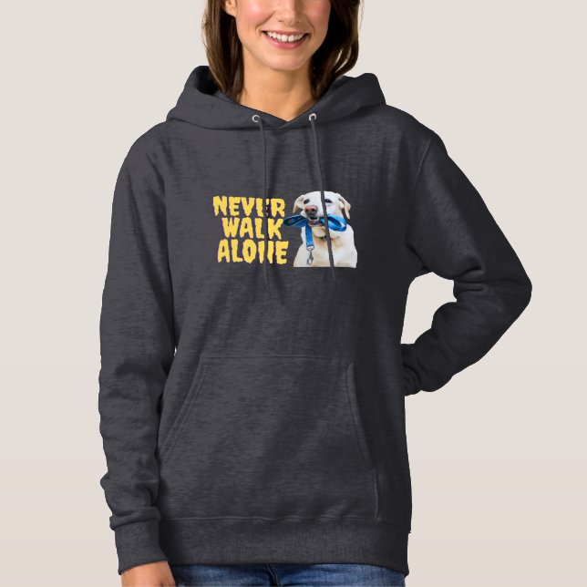 Never Walk Alone — Hoodie for Dog Lovers 🐾 | Cozy (Front)
