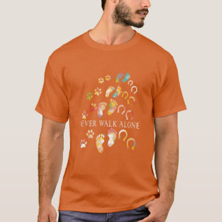 Never Walk Alone Horse And Dog Lovers gift T-Shirt