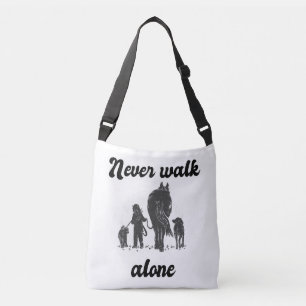 Never Walk Alone – Rustic Animal Lover  Crossbody Bag