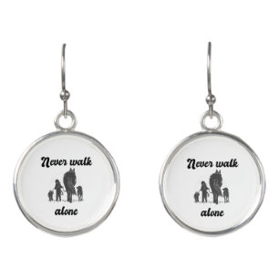 Never Walk Alone – Rustic Animal Lover  Earrings