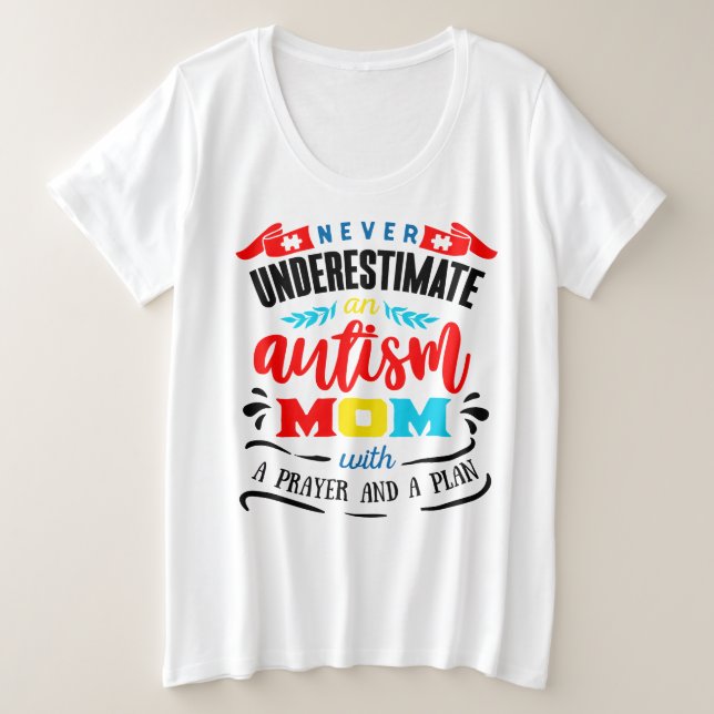 Never Women's Plus-Size Basic T-Shirt (Design Front)