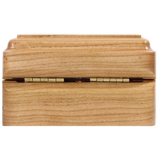 Neverending Love Cherry Wood Wedding Ring Box (Back)