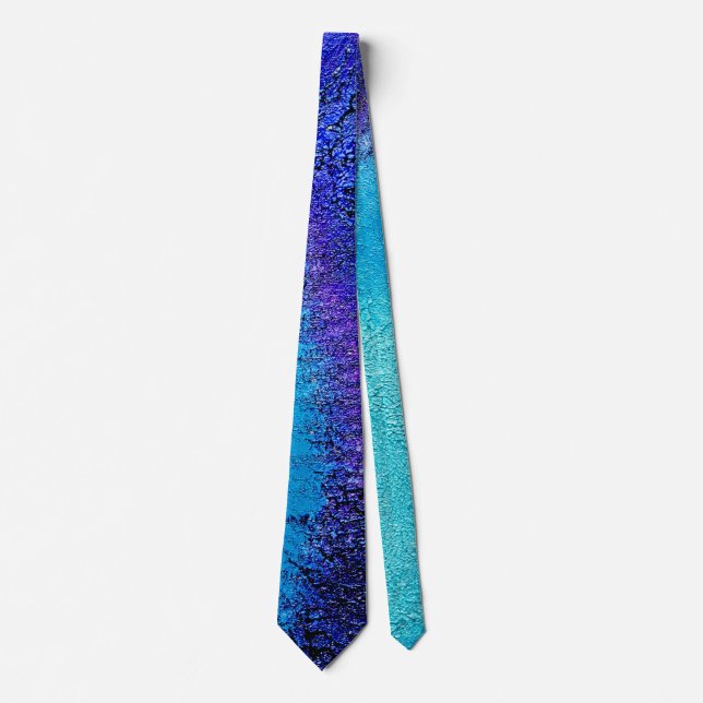 “Neverland’s Moon #2” Oil Painting Neck Tie (Front)
