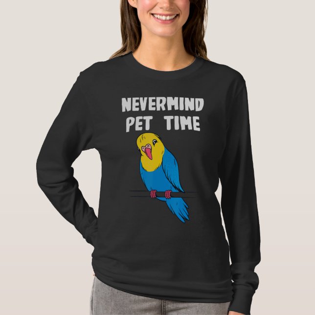 Nevermind Budgerigar Time T-Shirt (Front)