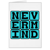 Nevermind, Giving Up (Front)