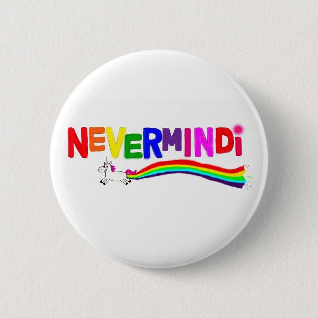 Nevermindi Button Logo (Front)