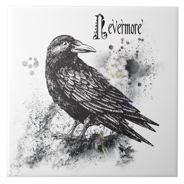 Nevermore (6" X 6") Ceramic Photo Tile (Front)
