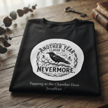 Nevermore Black Silhouette Raven Birthday
