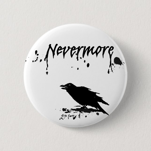 Nevermore Button (Front)
