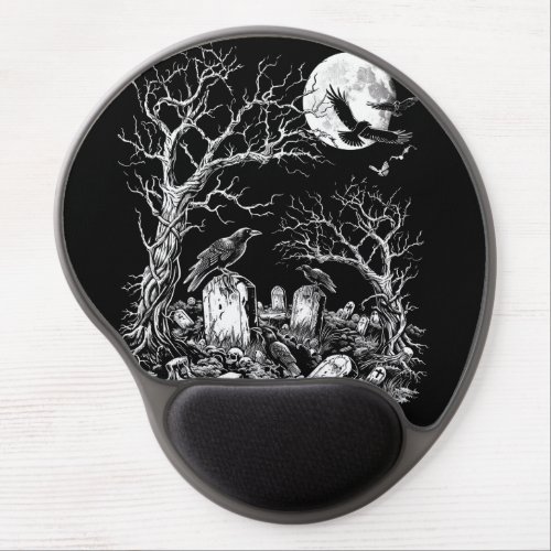 Nevermore Cemetery Gel Mouse Pad