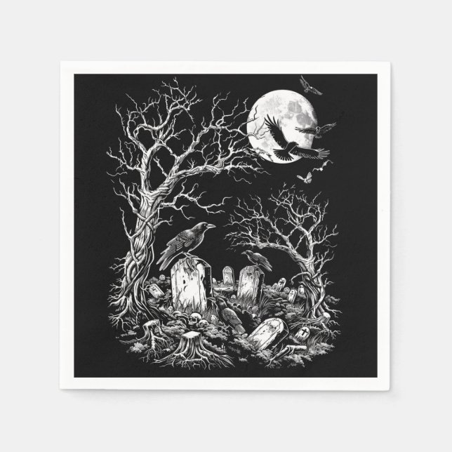 Nevermore Cemetery Napkins (Front)