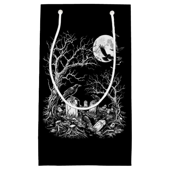 Nevermore Cemetery Small Gift Bag (Front)