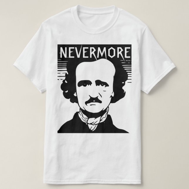Nevermore Edgar Allan Poe T-shirt (Design Front)