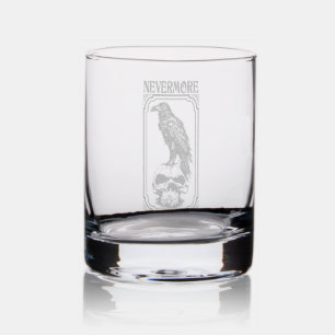 Nevermore Edgar Allan Poe - The Raven Rocks Glass