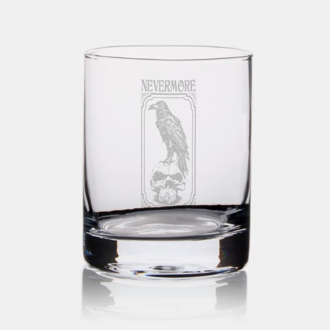 Nevermore | Edgar Allan Poe - The Raven Rocks Glass (Glassware)