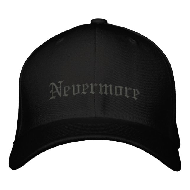 Nevermore Embroidered - Personalize Baseball Cap (Front)