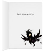Nevermore! Funny Black Crow Edgar Allen Poe Cards (Inside (Right))