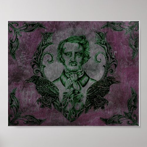 Nevermore in Purple Poster