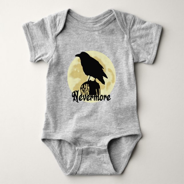 Nevermore Raven Baby Bodysuit (Front)