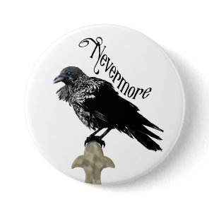 Nevermore Raven Button