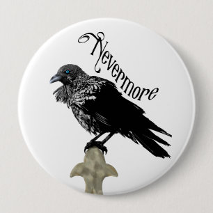 Nevermore Raven Button