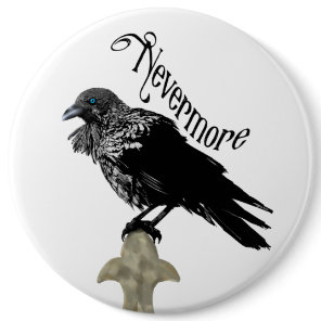 Nevermore Raven Button