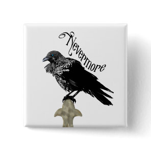 Nevermore Raven Button
