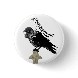 Nevermore Raven Button