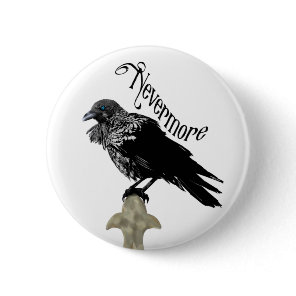Nevermore Raven Button