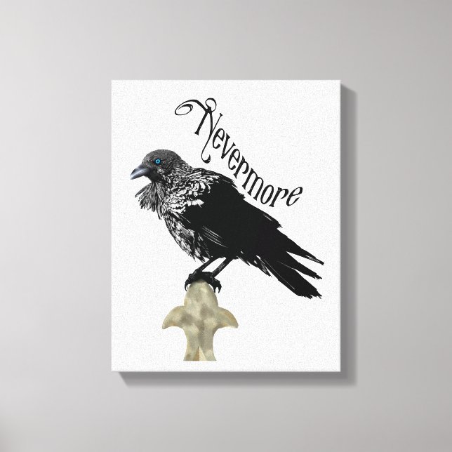 Nevermore Raven Canvas Print (Front)