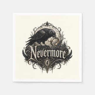 Nevermore Raven Divorce Party Napkins